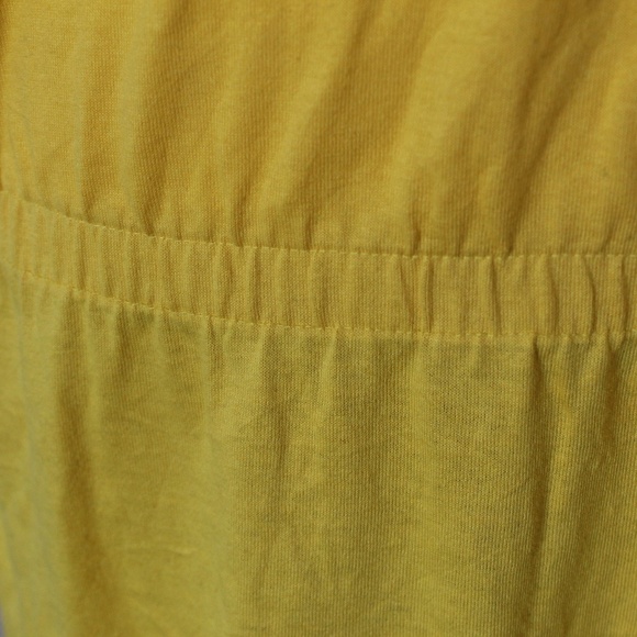 Vintage Marigold Yellow Elastic Waist T-Shirt Dress - Picture 3 of 10
